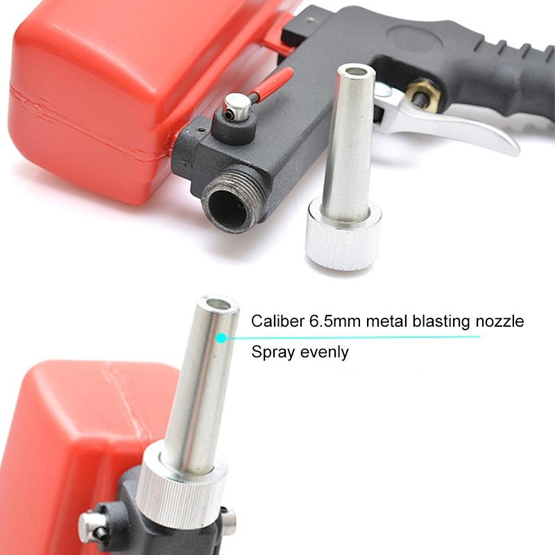 Heavy Duty Portable Gravity Sandblasting Machine Compact Rust Removal Tool 6