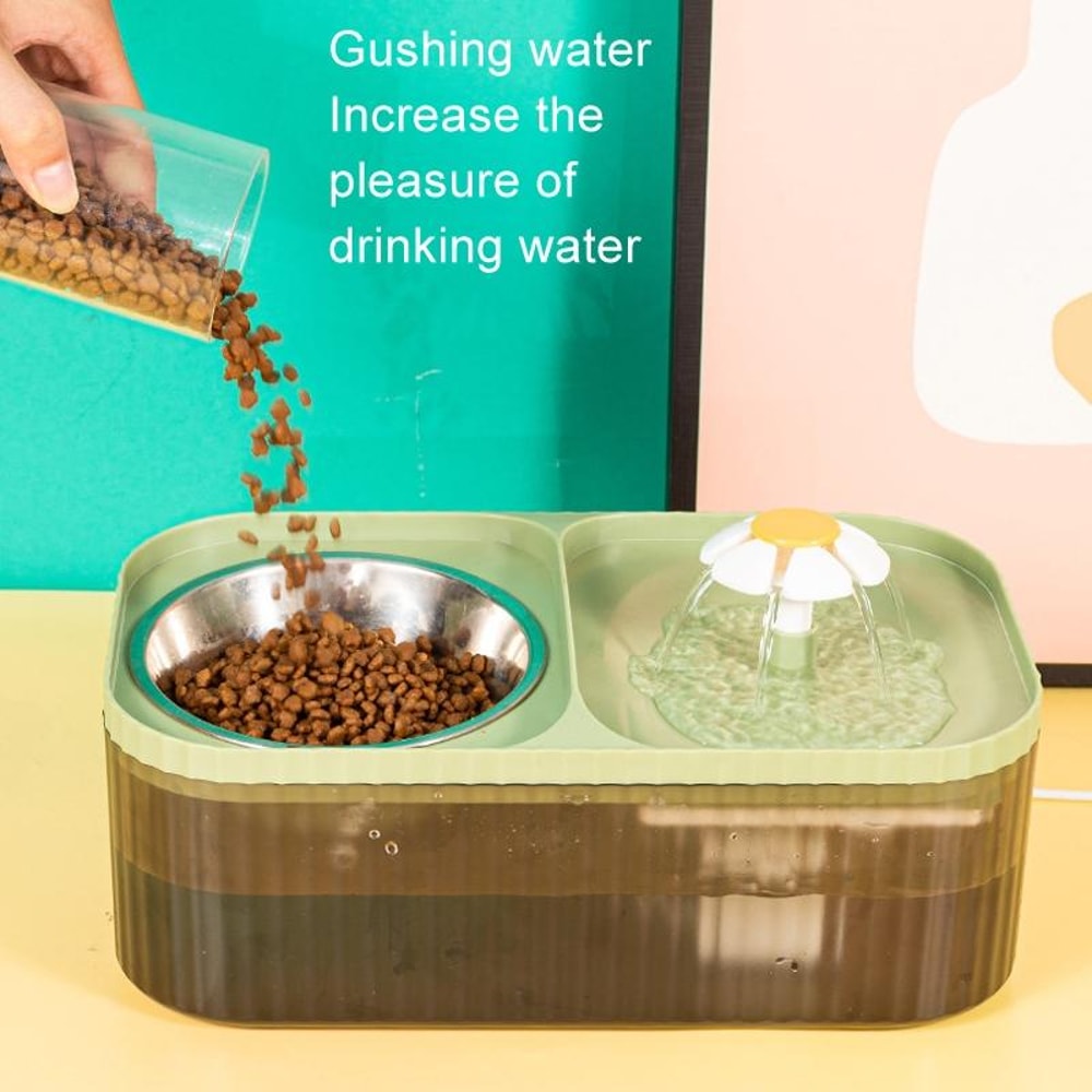 Automatic Heated Pet Water Feeder Bowl For Cats And Dogs 6