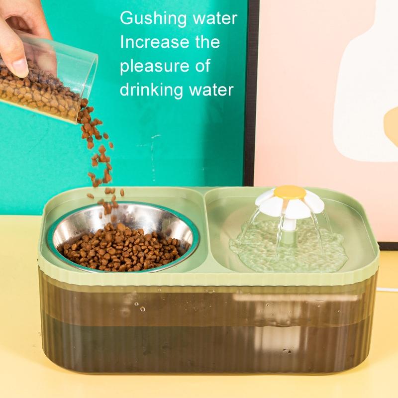 Automatic Heated Pet Water Feeder Bowl For Cats And Dogs 6
