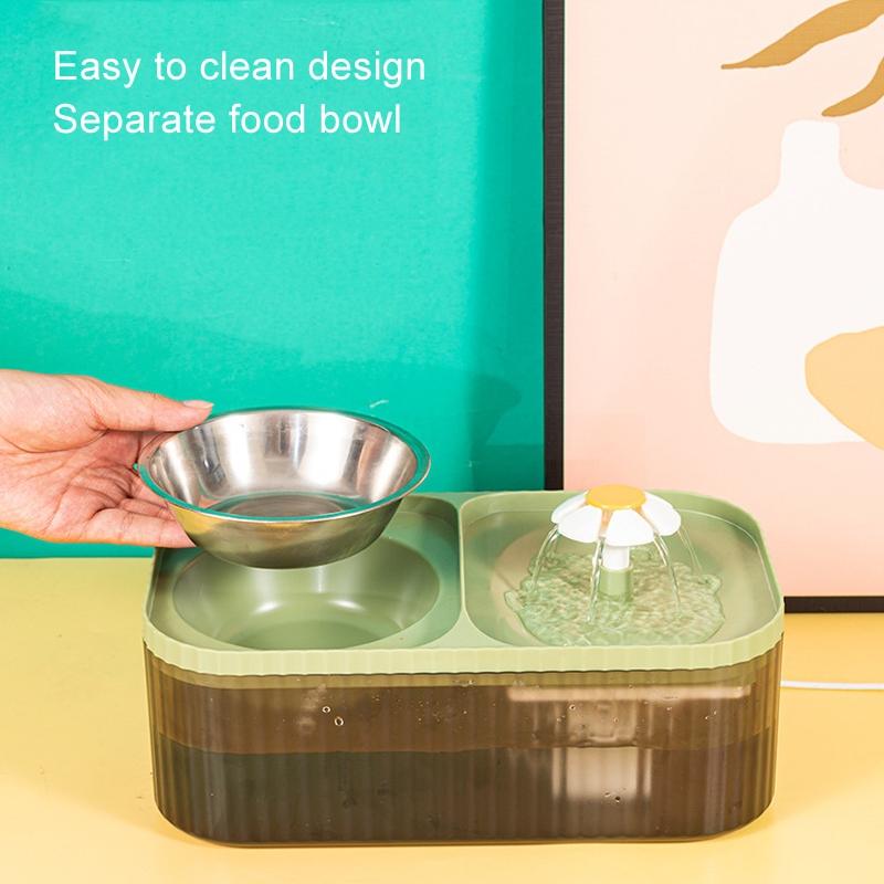 Automatic Heated Pet Water Feeder Bowl For Cats And Dogs 7