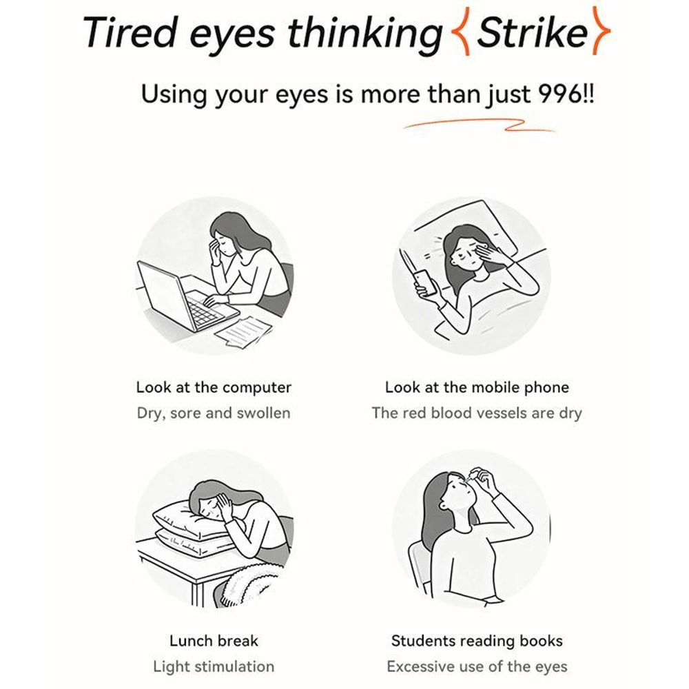 Heated Eye Massager Mask for Warm Compress Eye Strain Relief