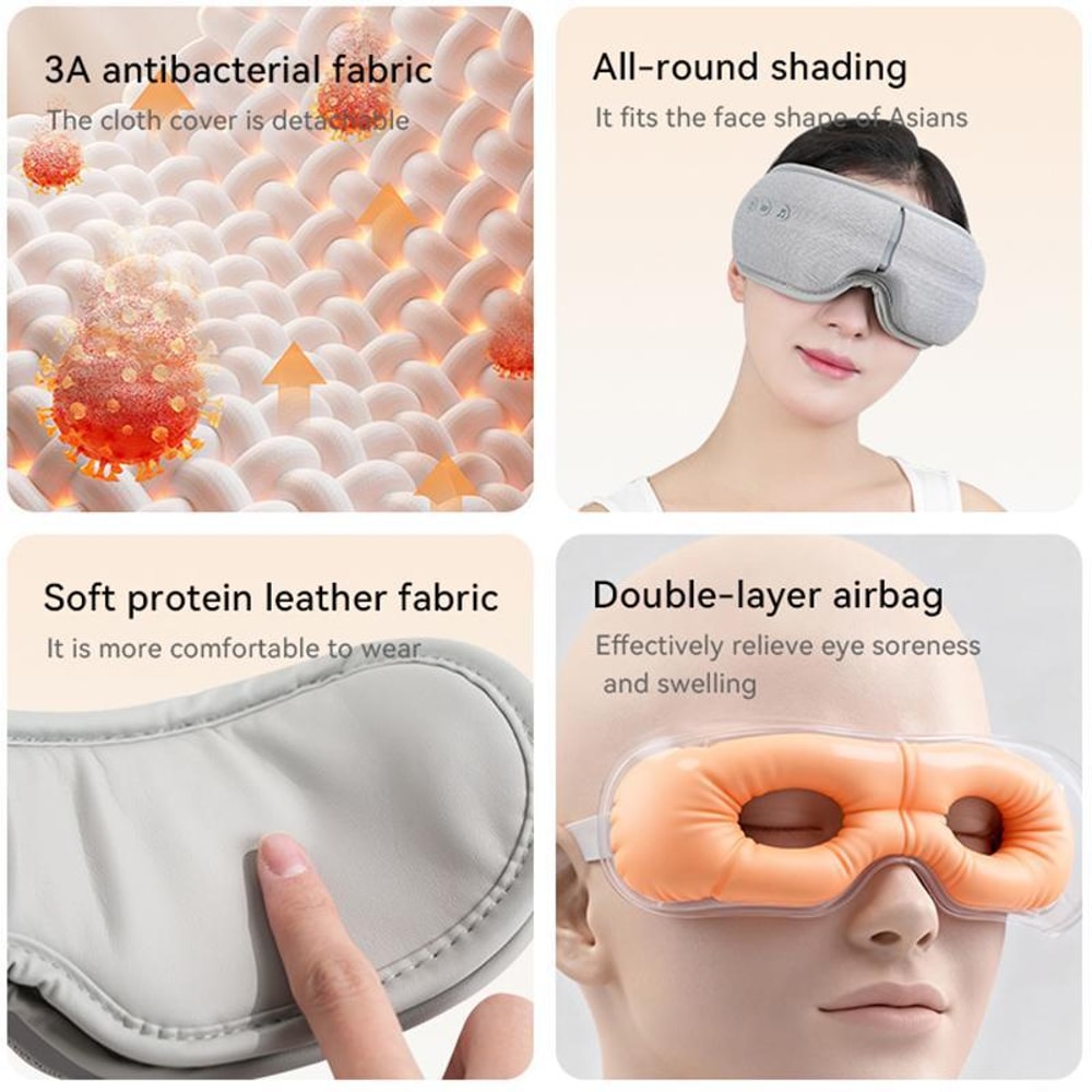 Heated Eye Massager Mask for Warm Compress Eye Strain Relief