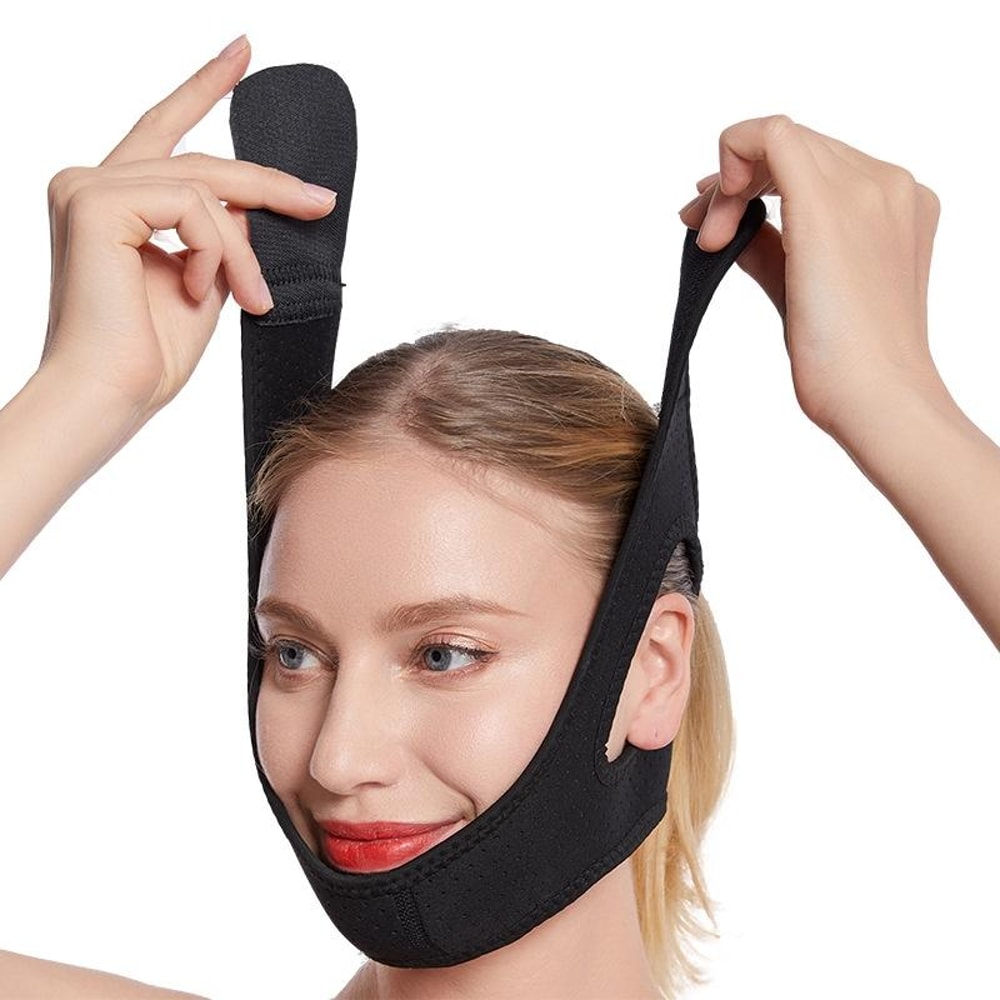 Tri Comfort Anti Snoring Chin Support Belt Adjustable Sleep Relief Strap 4