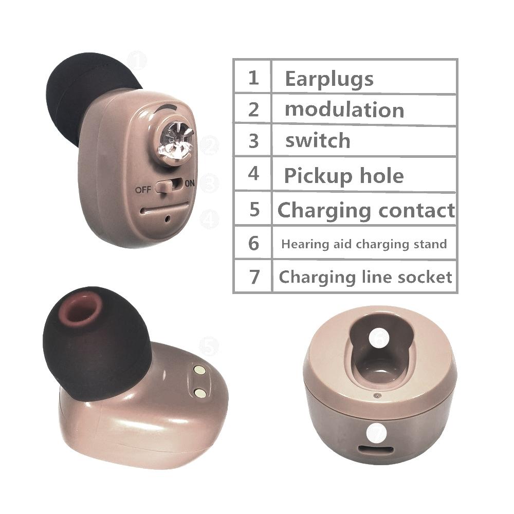 Rechargeable In Ear Hearing Amplifier With Bluetooth And Noise Reduction 3