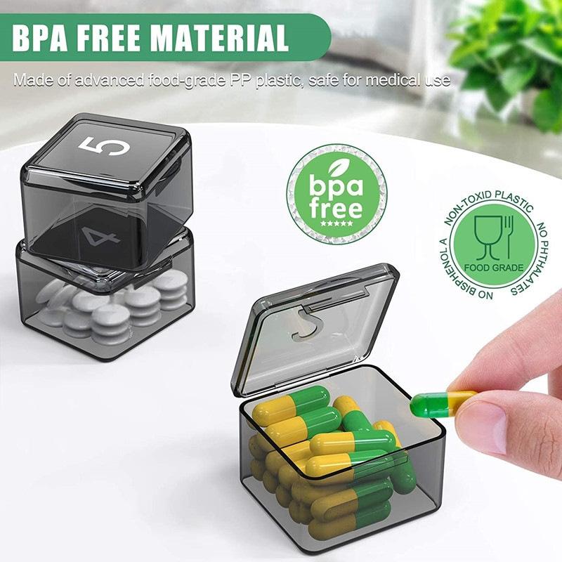 Monthly Easy Open Pill Box Organizer Large Capacity Medicine & Vitamin Case