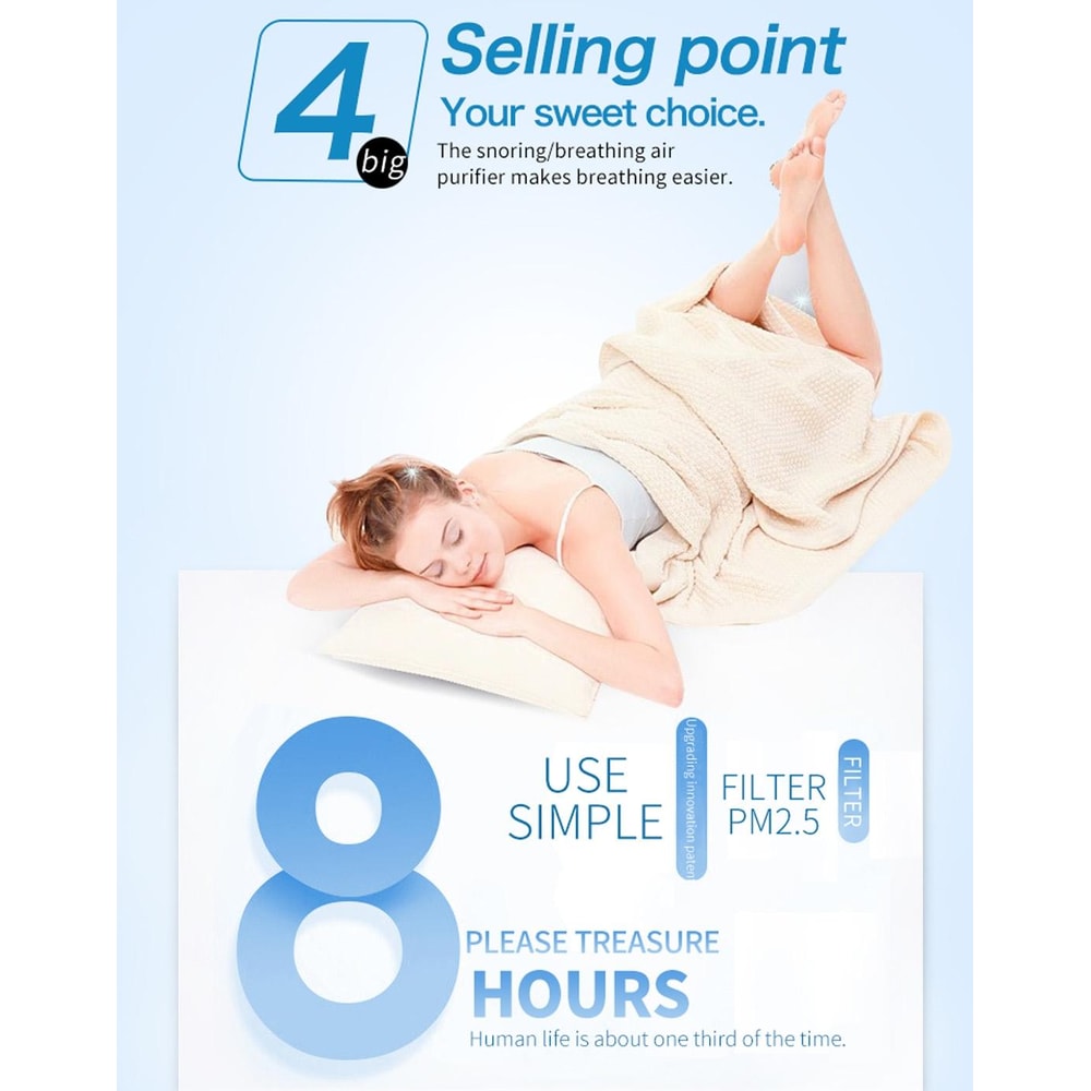 Anti Snoring Nasal Dilator Air Purifier Sleep Support Device For Comfortable Breathing 11