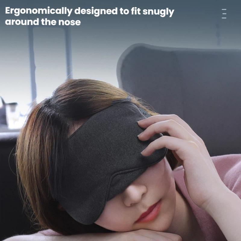 Blackout Travel Eye Mask For Airplane Sleep And Naps 4