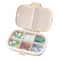 Eco Compact Travel Pill Organizer Compartment Portable Medicine Case Wheat Straw Pill Box
