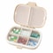 Eco Compact Travel Pill Organizer Compartment Portable Medicine Case Wheat Straw Pill Box