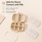 Eco Compact Travel Pill Organizer Compartment Portable Medicine Case Wheat Straw Pill Box