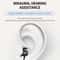 Rechargeable Bluetooth Hearing Amplifier Neck Worn Headphones Portable Sound Enhancer