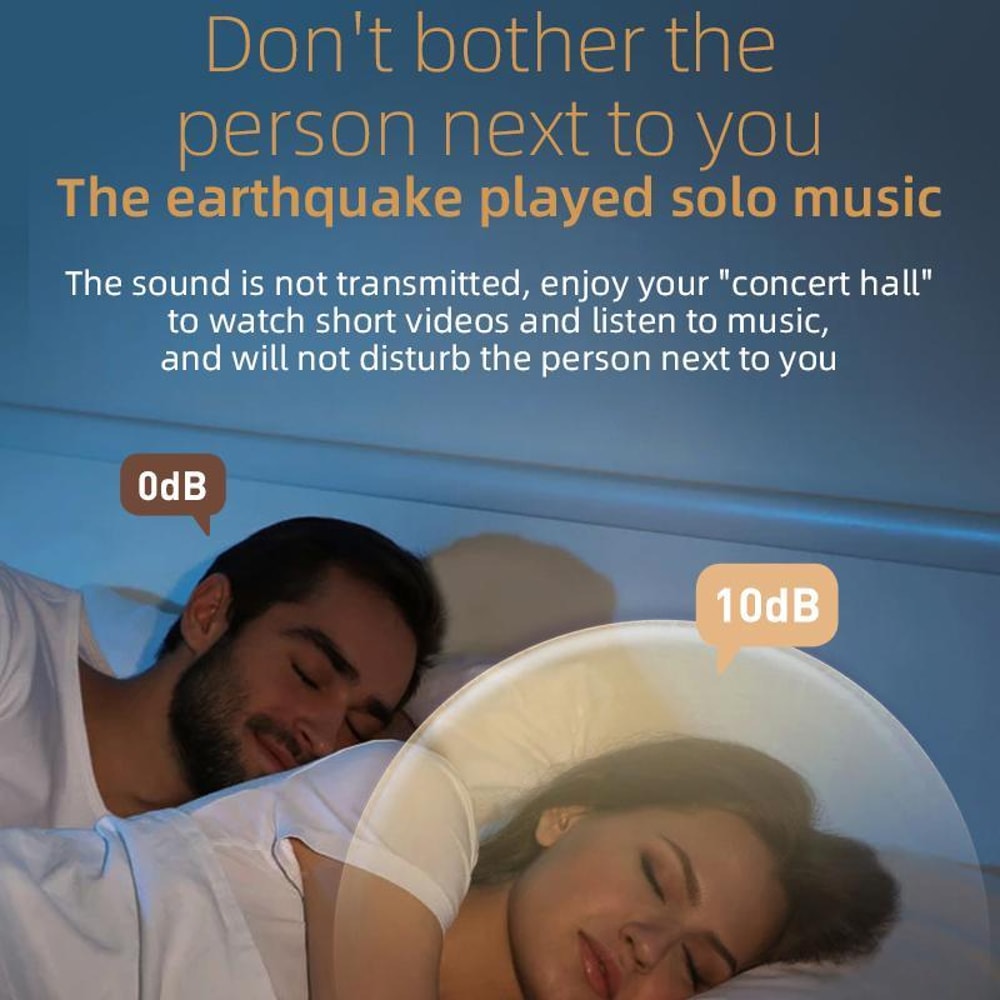 Bone Conduction Bluetooth Sleep Speaker Wireless Under Pillow Audio Comfort 5