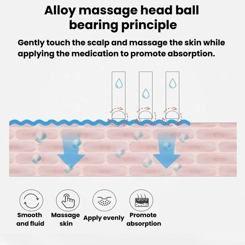 Scalp Serum Applicator With Roller Massage Comb For Hair Oil And Root Care 6