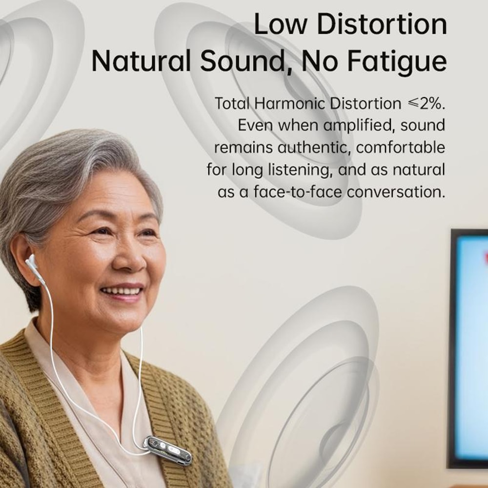 Clip On Hearing Amplifier With Noise Reduction And Long Lasting Sound Boost 7