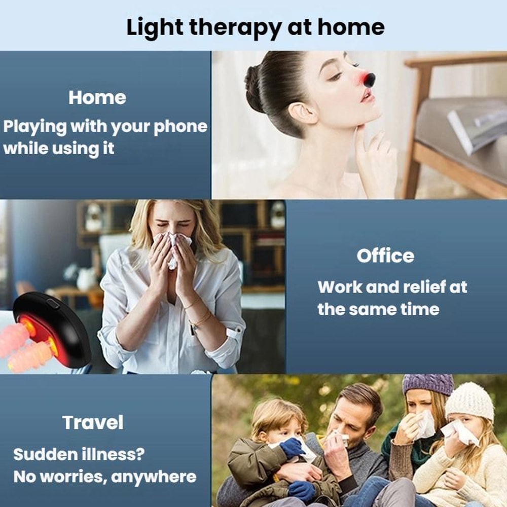Intelligent Portable Infrared Nasal Therapy Device For Allergy Rhinitis Comfort 5