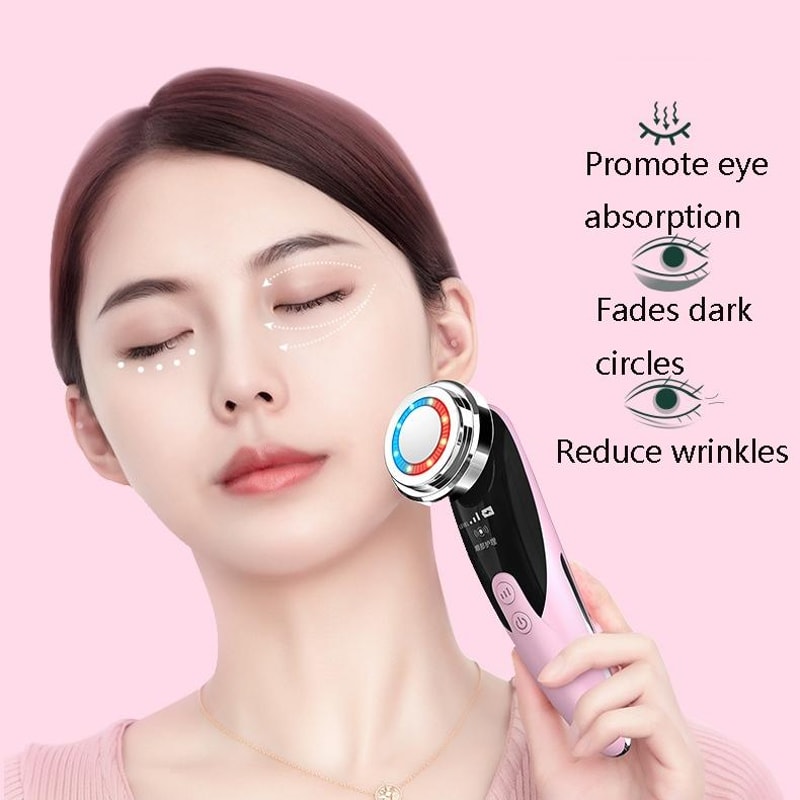 Ultrasonic Facial Cleanser With LED Ion Face Massager 1