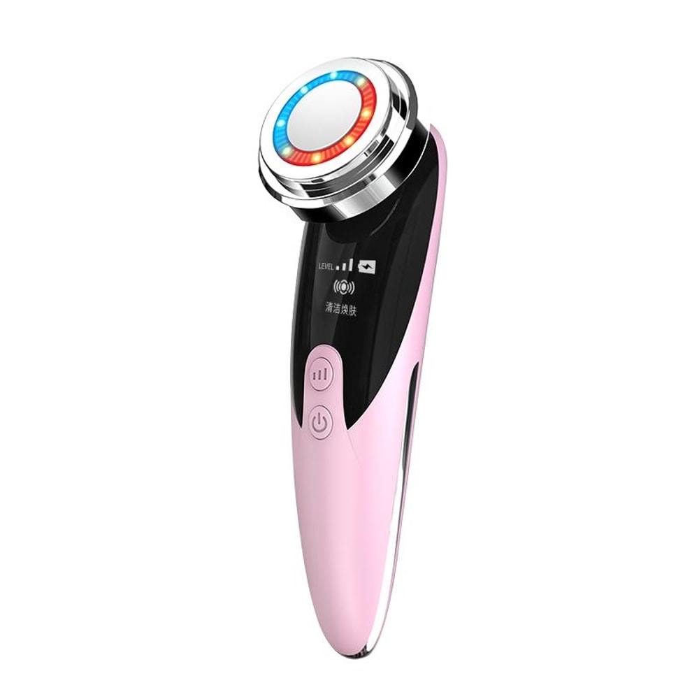 Ultrasonic Facial Cleanser With LED Ion Face Massager 7