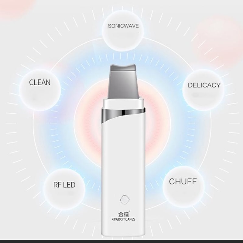 Ultrasonic Skin Scrubber & Blackhead Remover Facial Pore Cleaner Deep Exfoliating Device