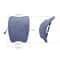 Heated Lumbar Support Pad and Spine Stretcher Back Massager