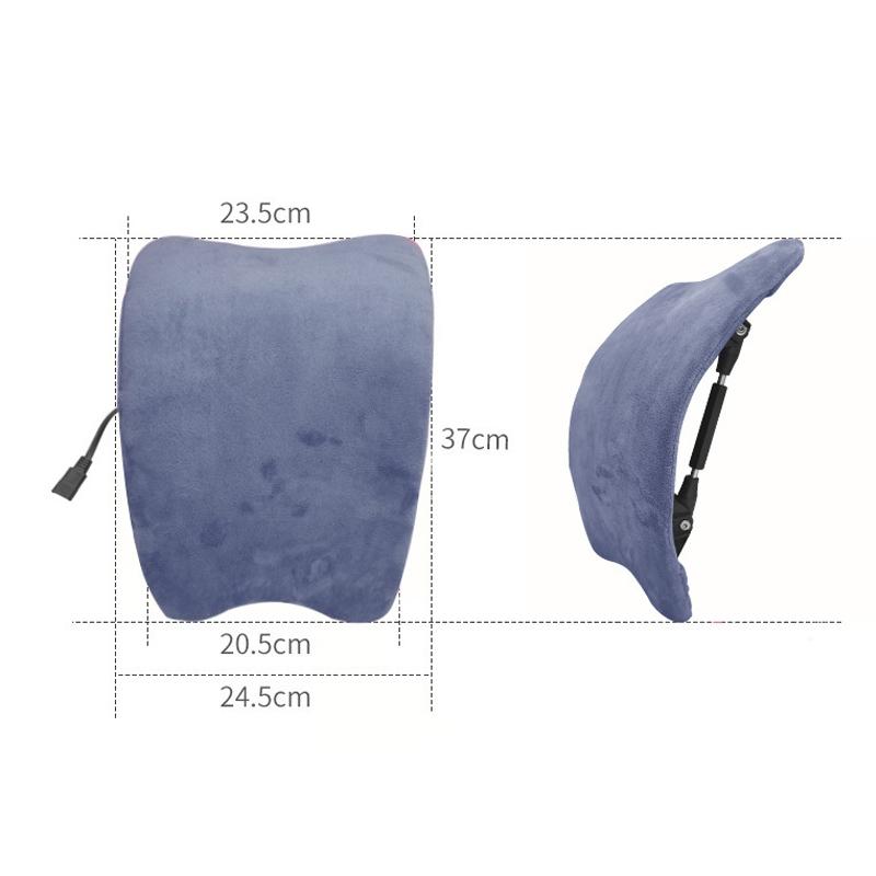 Heated Lumbar Support Pad and Spine Stretcher Back Massager