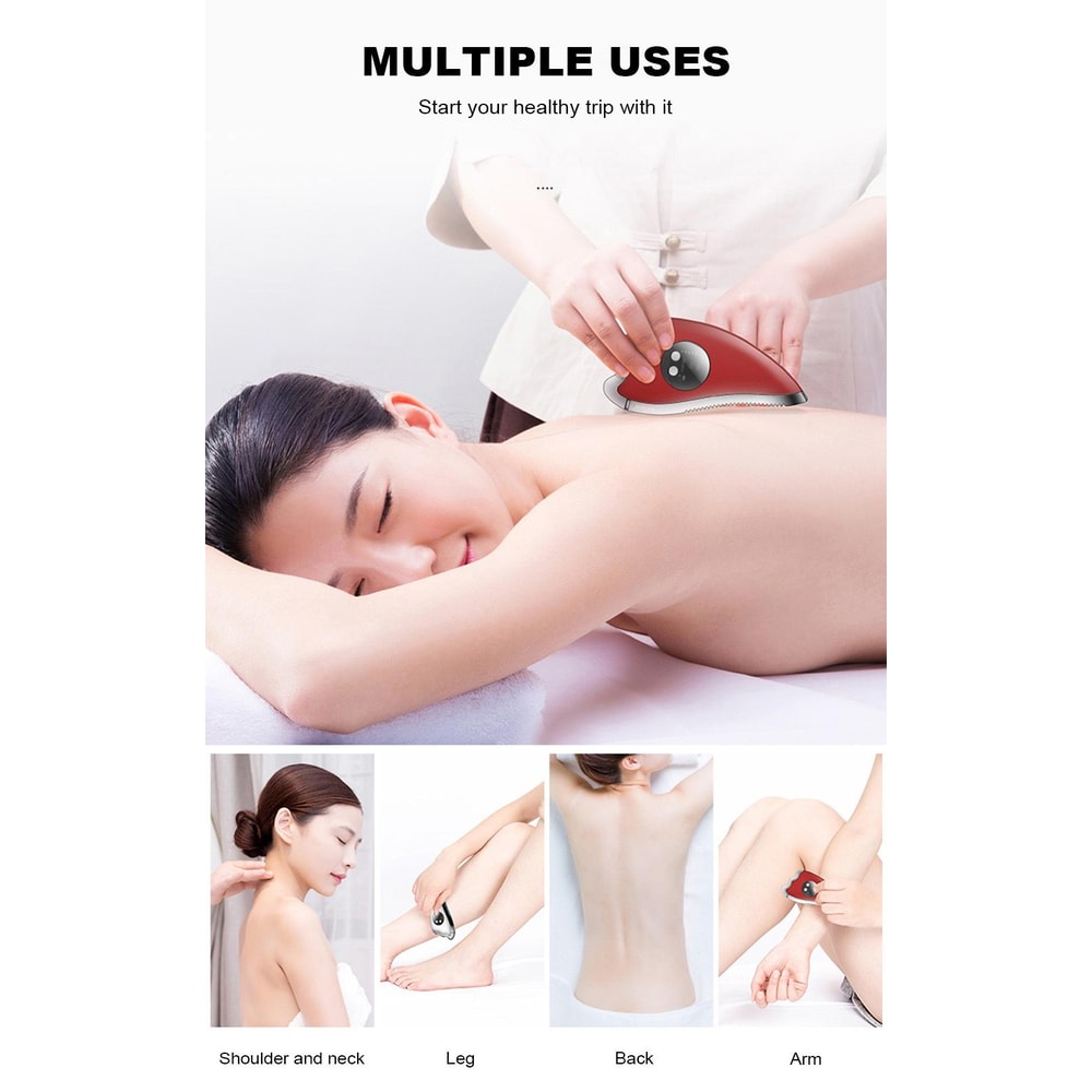 Heated Electric Facial Massager And Gua Sha Scraping Tool 5