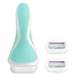 women sensitive skin hair removal razor with 1 holder and 2 tool heads