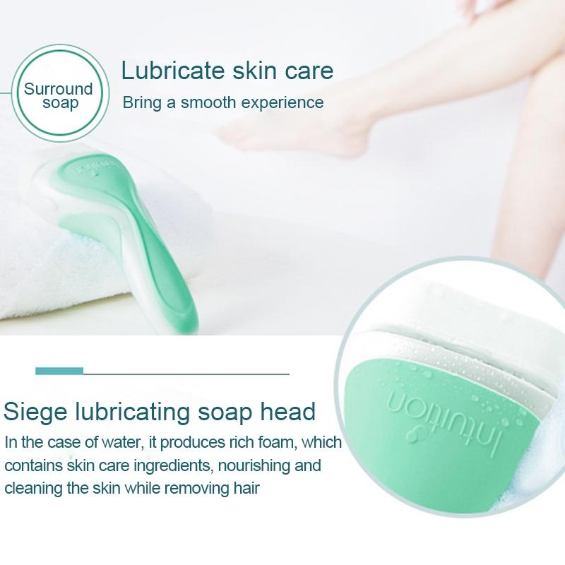 Women Sensitive Skin Hair Removal Razor with 1 Holder and 2 Tool Heads