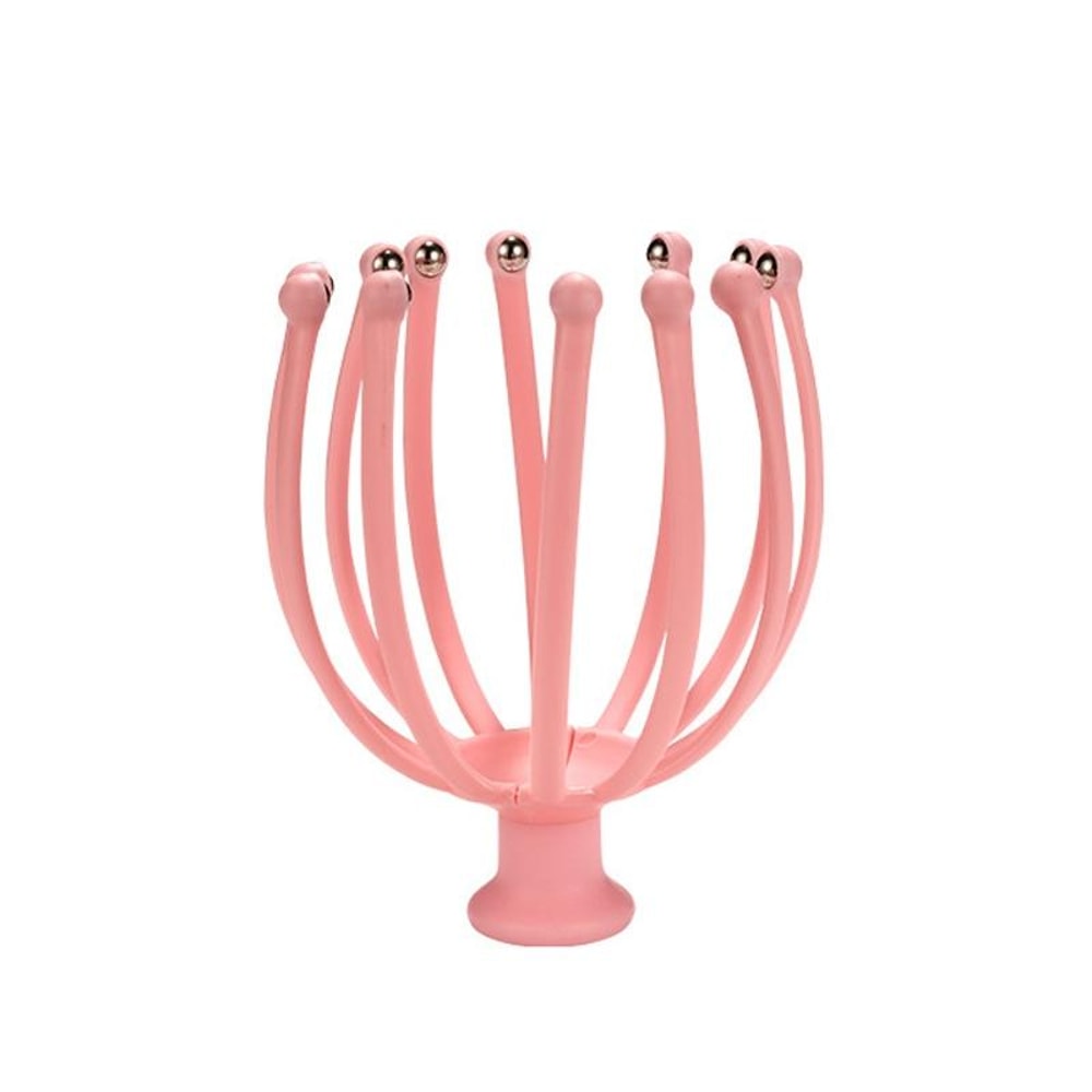 Octopus Scalp Massager with Rotating Ball Tips for Stress Relief