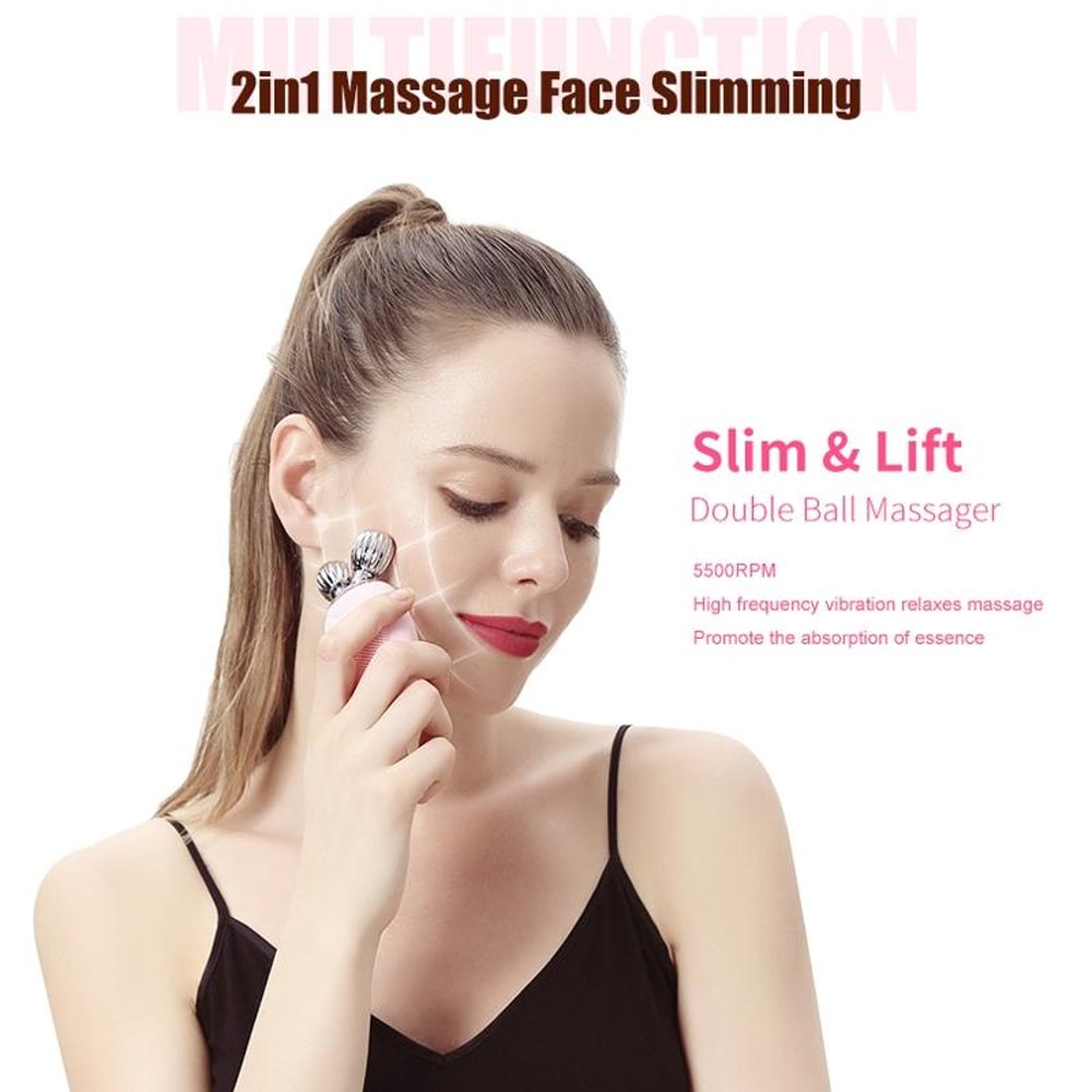 Electric Facial Cleansing Brush Silicone Face Scrubber And Blackhead Remover 13