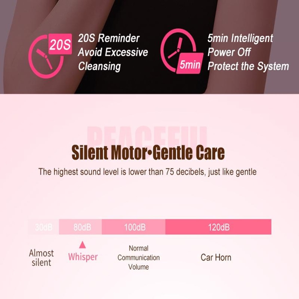 Electric Facial Cleansing Brush Silicone Face Scrubber And Blackhead Remover 4