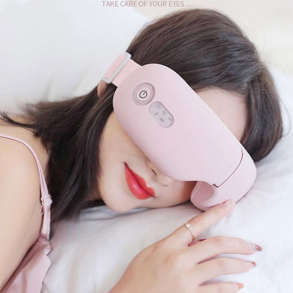 Bluetooth Heated Eye Massager with Air Pressure & Vibration Therapy