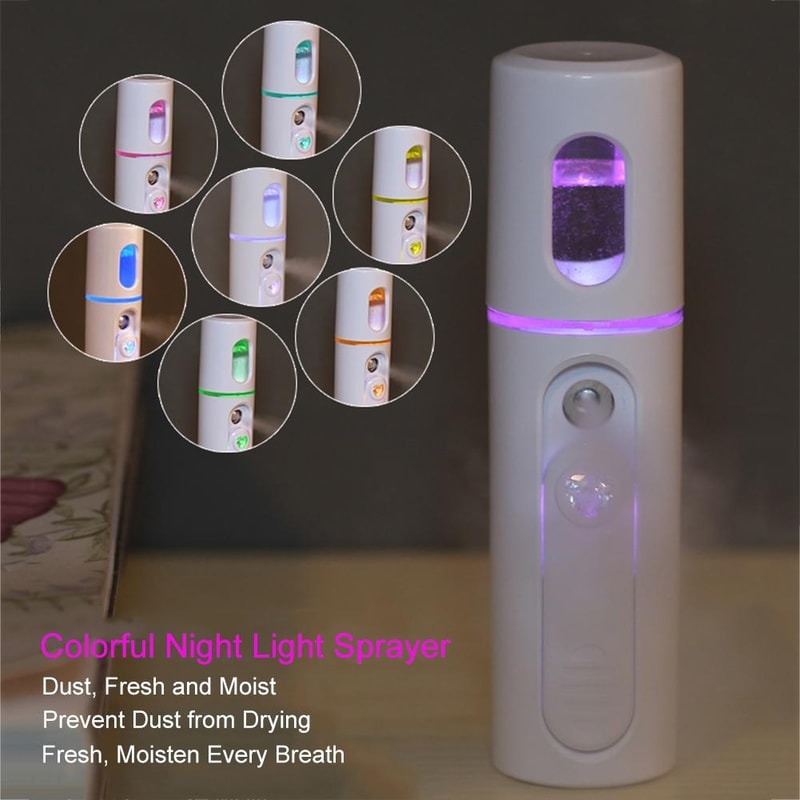 Premium Portable Facial Steamer Nano Mist Sprayer USB Rechargeable Mini Hydration Mist For Glowing 4