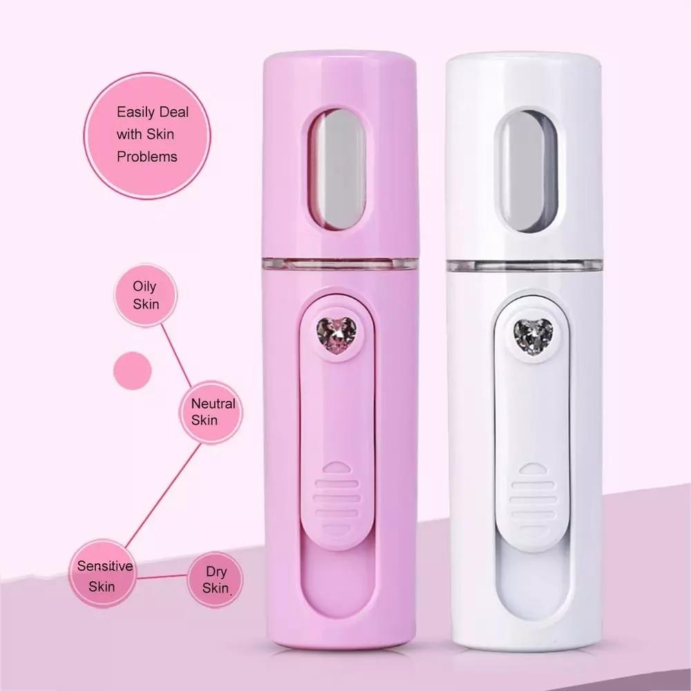 Premium Portable Facial Steamer Nano Mist Sprayer USB Rechargeable Mini Hydration Mist For Glowing 11