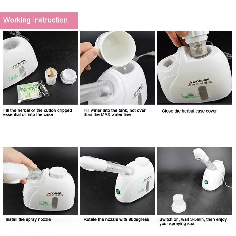 Nano Facial Steamer Hot Mist Face Sprayer for Home Spa Skincare