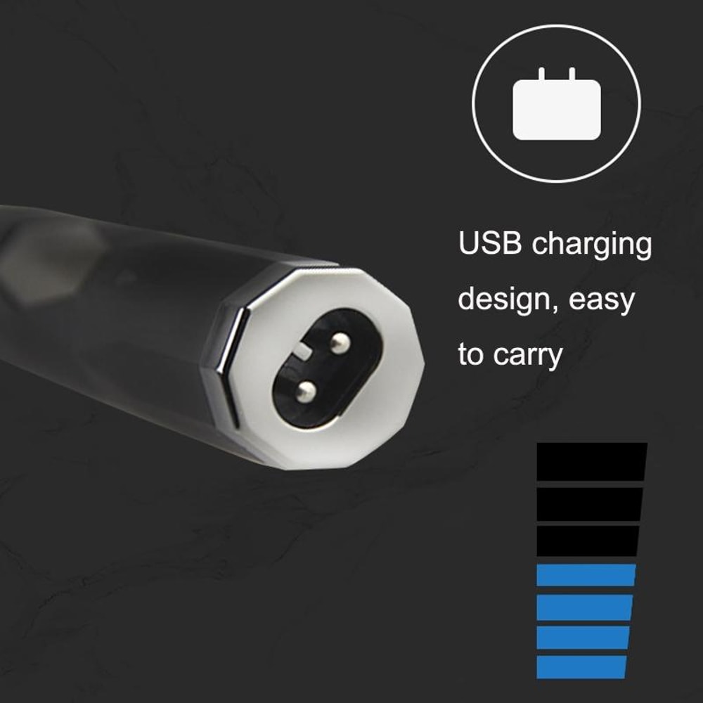 USB Rechargeable Nose Hair Trimmer For Men With Ear Eyebrow And Sideburn Grooming Kit 2
