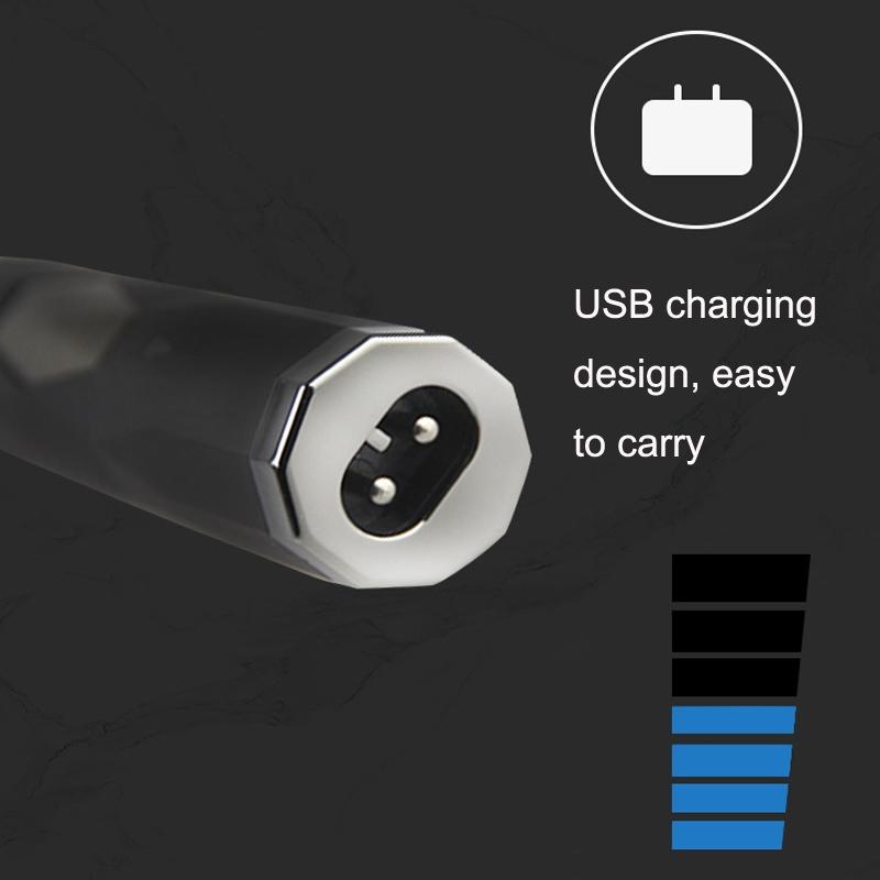 USB Rechargeable Nose Hair Trimmer For Men With Ear Eyebrow And Sideburn Grooming Kit 2