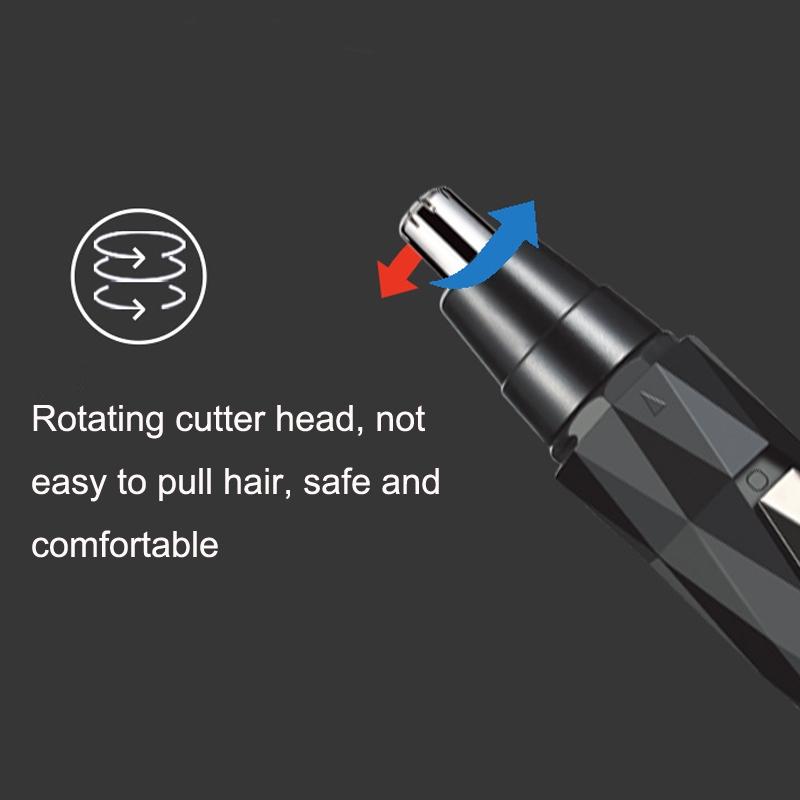 USB Rechargeable Nose Hair Trimmer For Men With Ear Eyebrow And Sideburn Grooming Kit 4