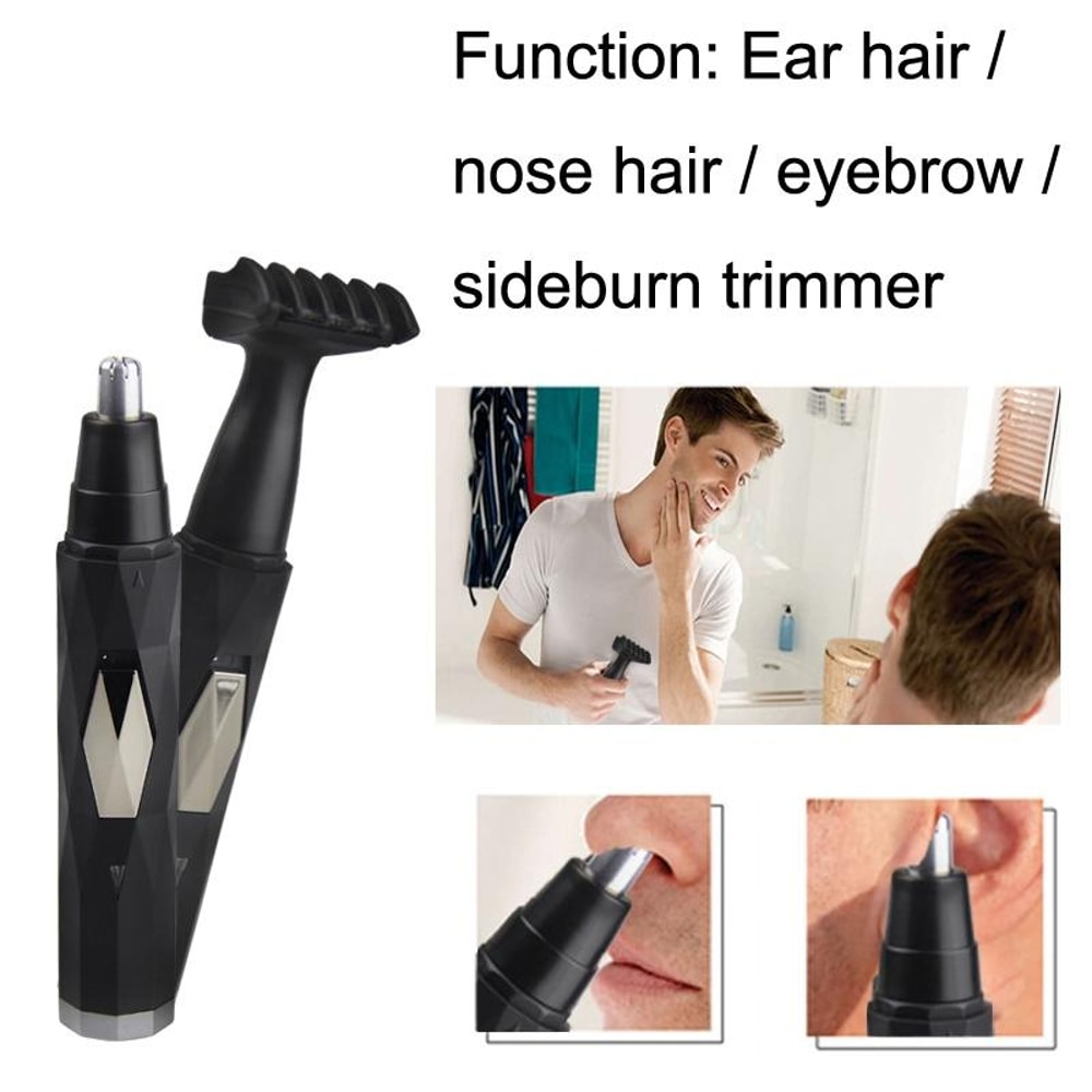 USB Rechargeable Nose Hair Trimmer For Men With Ear Eyebrow And Sideburn Grooming Kit 5