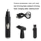 USB Rechargeable Nose Hair Trimmer For Men With Ear Eyebrow And Sideburn Grooming Kit 6
