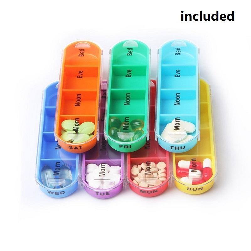 Premium Weekly Pill Organizer Portable Leather Pill Holder Case 3