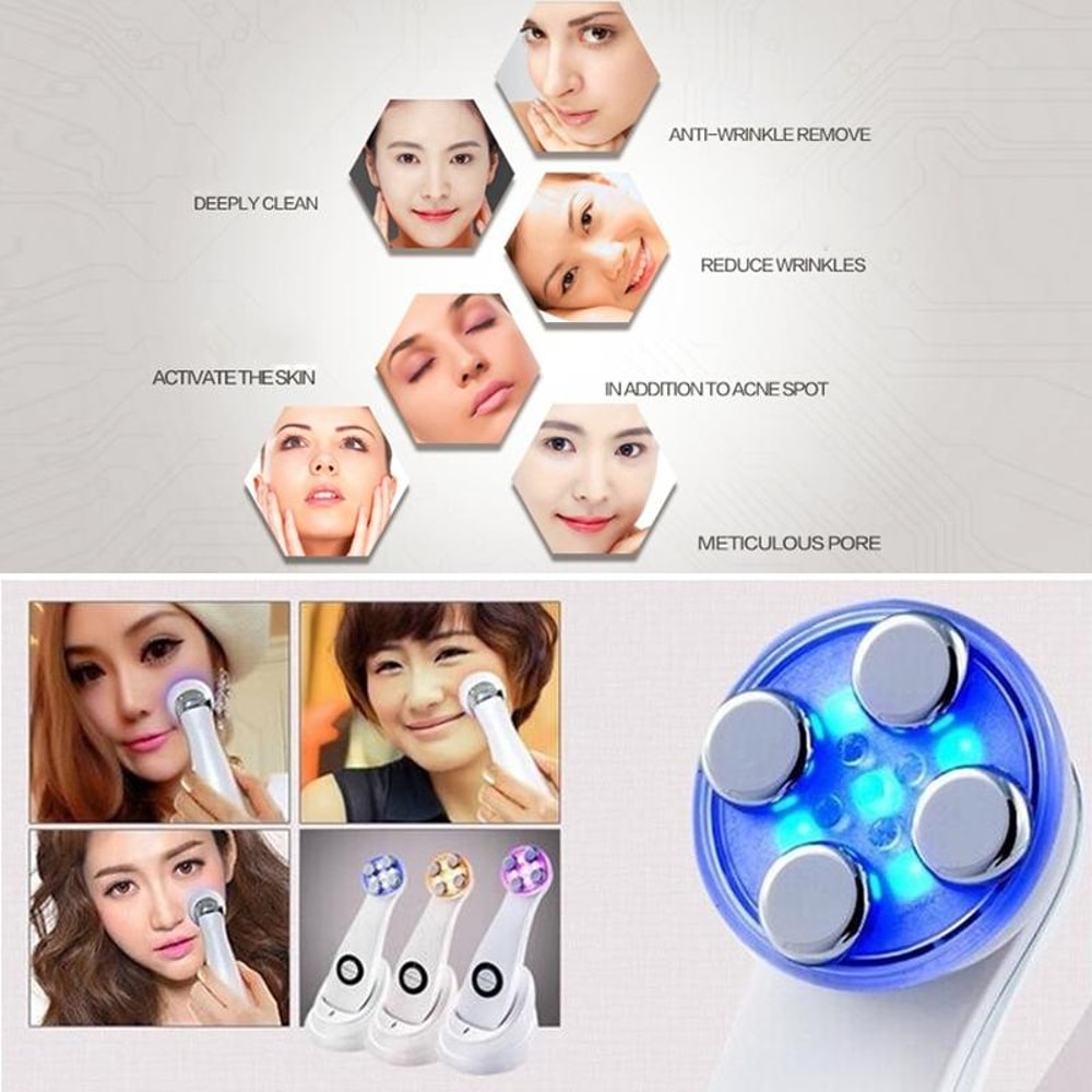 LED Face Care Tool Anti Aging Face Massager With Ionic Rejuvenation 11