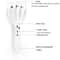 Rechargeable Electric Head Massager Heated Vibration Scalp Massage Comb 2