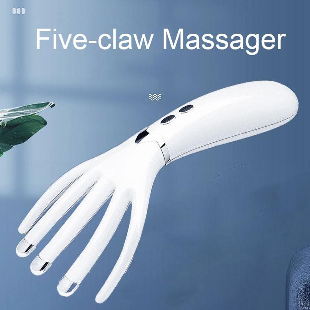 Rechargeable Electric Head Massager Heated Vibration Scalp Massage Comb 5