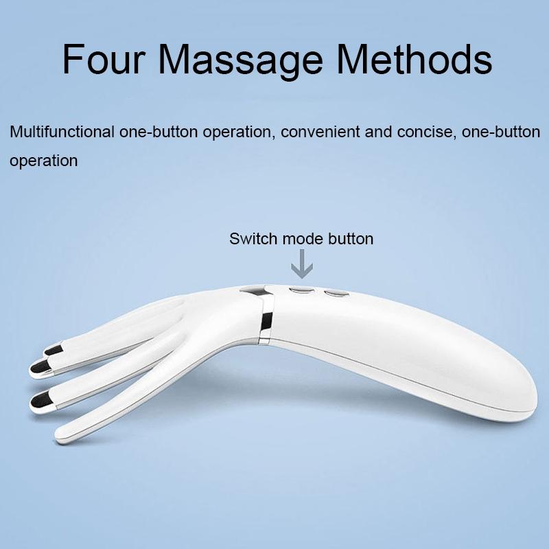 Rechargeable Electric Head Massager Heated Vibration Scalp Massage Comb 7