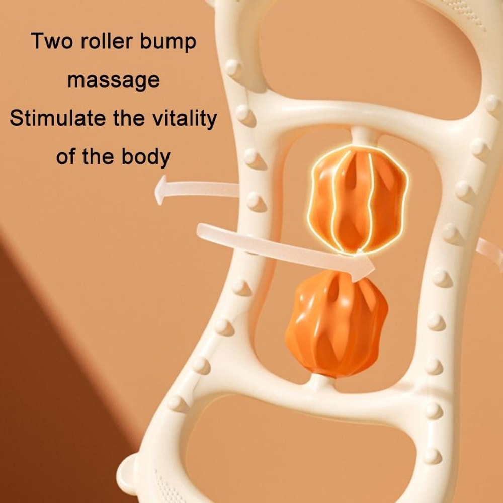 Yoga Stretch Ring With Raised Massage Roller For Flexibility And Muscle Relief 3
