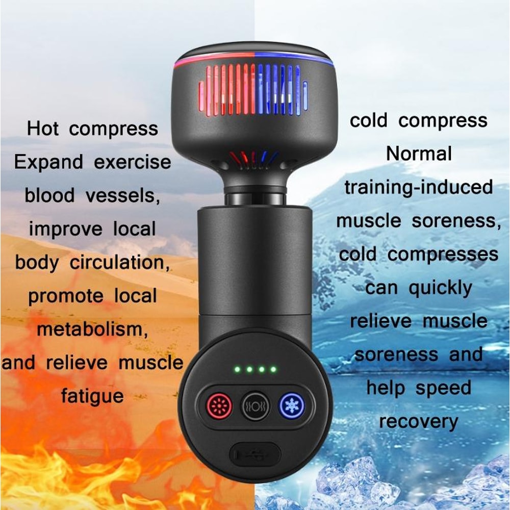 Premium Deep Tissue Muscle Massage Gun With Hot Cold Therapy Fascia Release 4