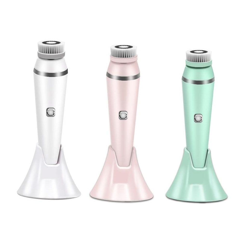 Deep Clean Electric Facial Cleansing Brush Waterproof Silicone Makeup Remover Blackhead Remover 0