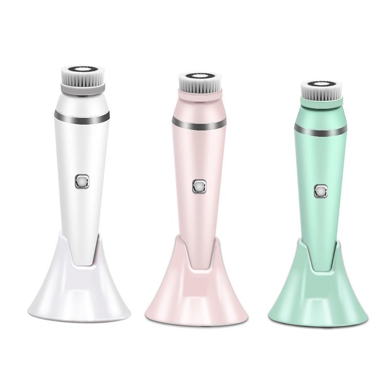 Deep Clean Electric Facial Cleansing Brush Waterproof Silicone Makeup Remover Blackhead Remover 0