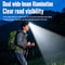 Outdoor Dual Beam LED Sensor Headlamp with Color Ambient Light Bright Outdoor Headlight