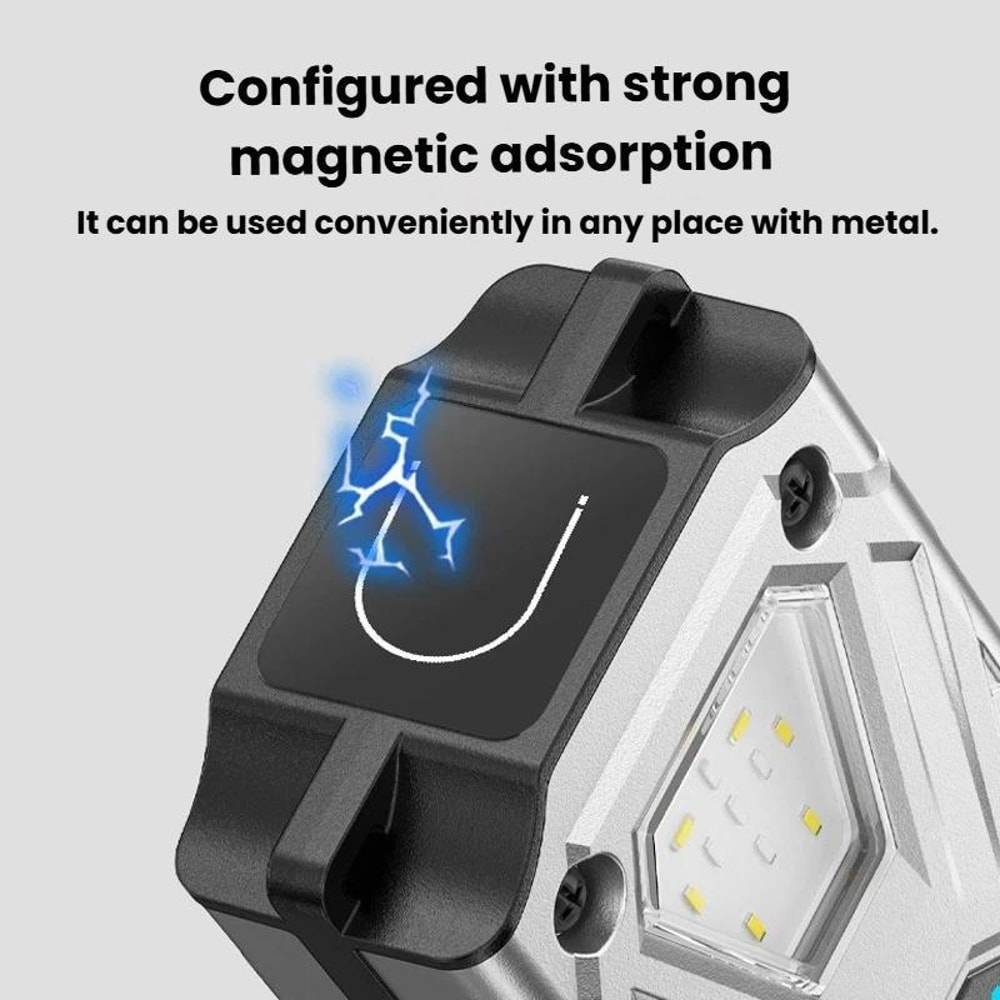 Rechargeable Magnetic LED Work Light with Power Display